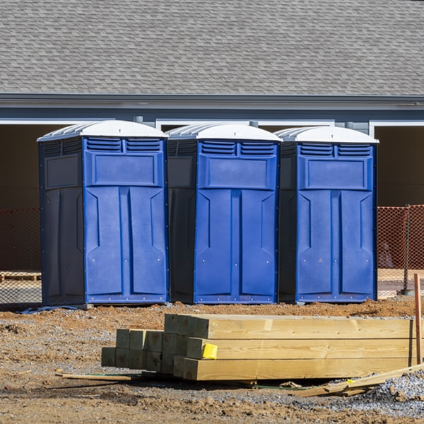 are there any restrictions on where i can place the portable restrooms during my rental period in Du Bois Nebraska